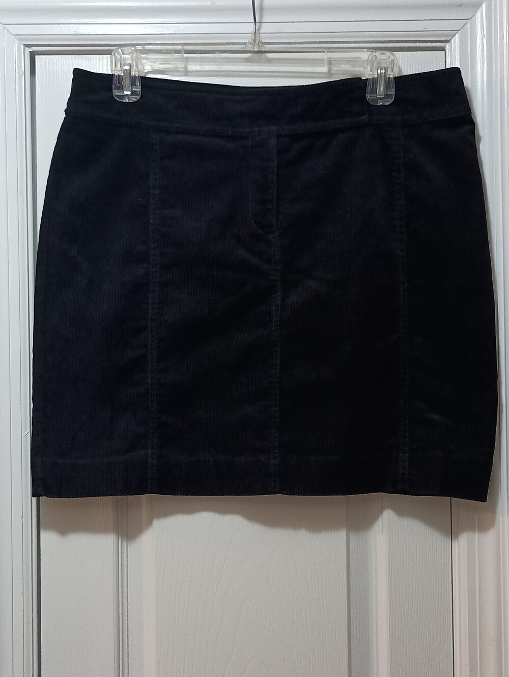 Eileen Fisher Black Corduroy Mini Skirt Size Small
